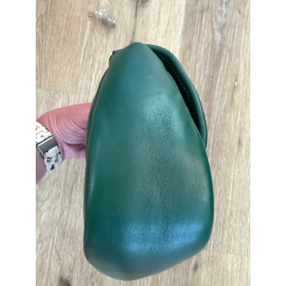 Coach Madison Shoulder Bag 16 Womens Small Green Quilted Leather CA086 Excellent